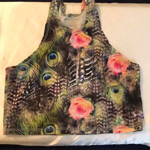 Savage swim custom ‘sunny’ crop top!